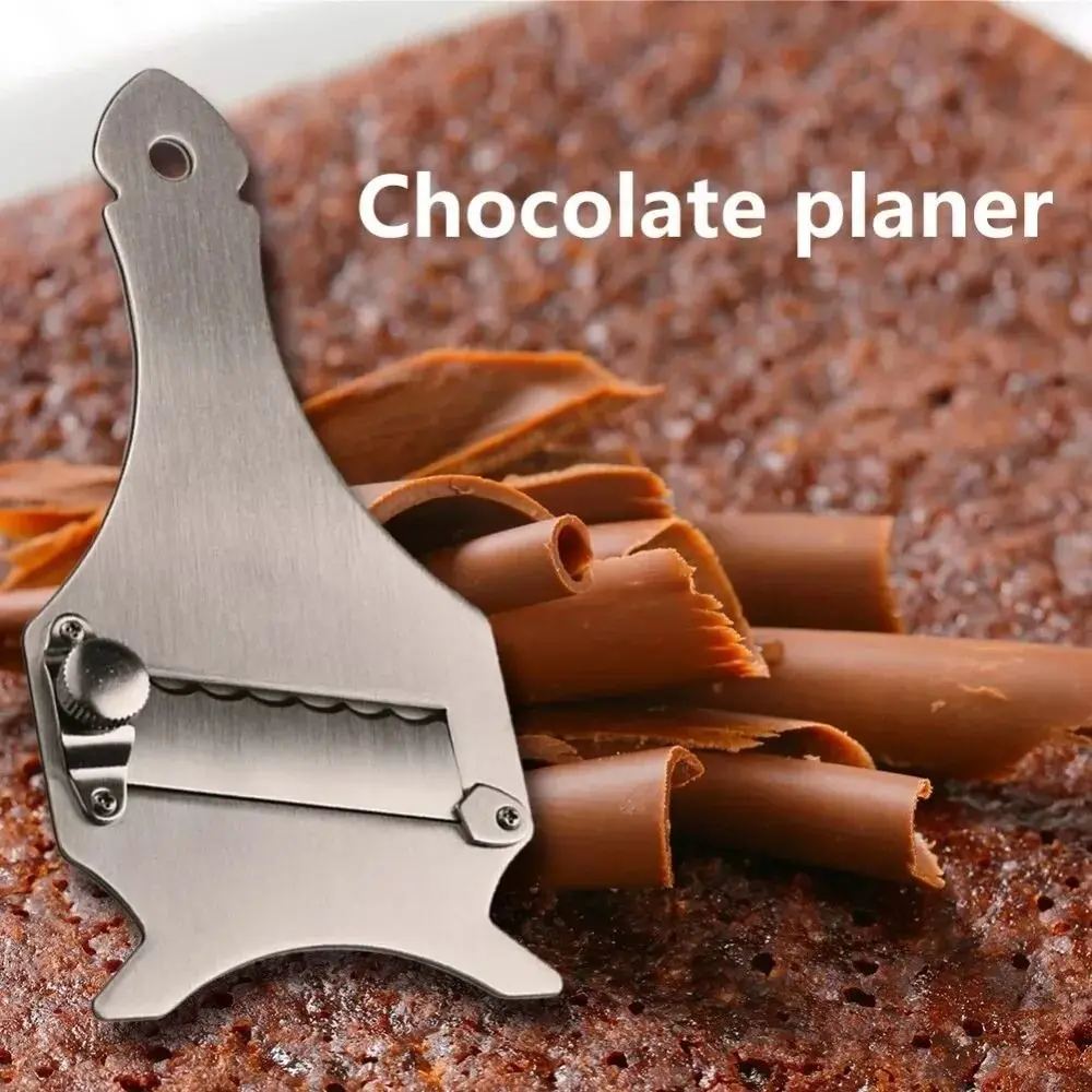 New Stainless Steel Truffle Butter Roll Slicer Slice Thickness High Hardness Chocolate Planer Adjustable Baking Cheese Planer