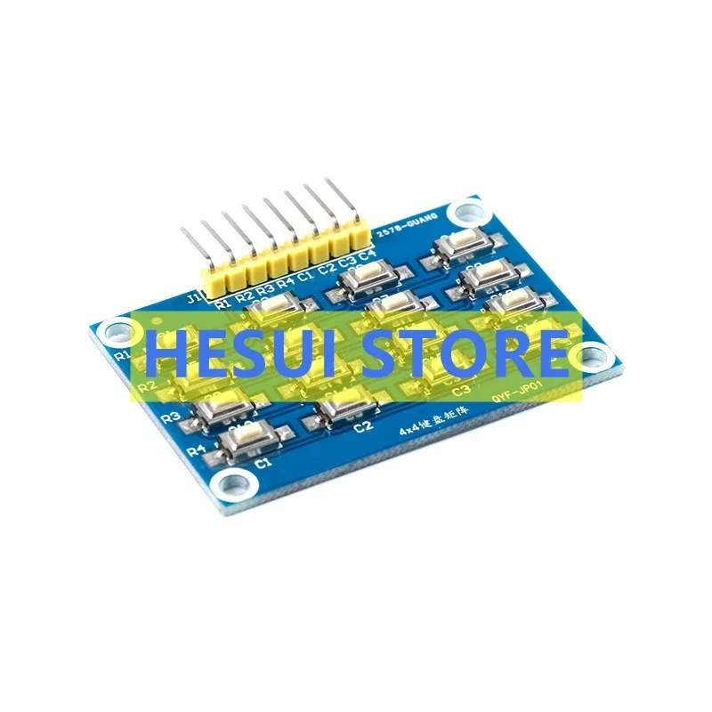 MCU development board 4X4 matrix keyboard module 16 patch keys press keyboard learning board
