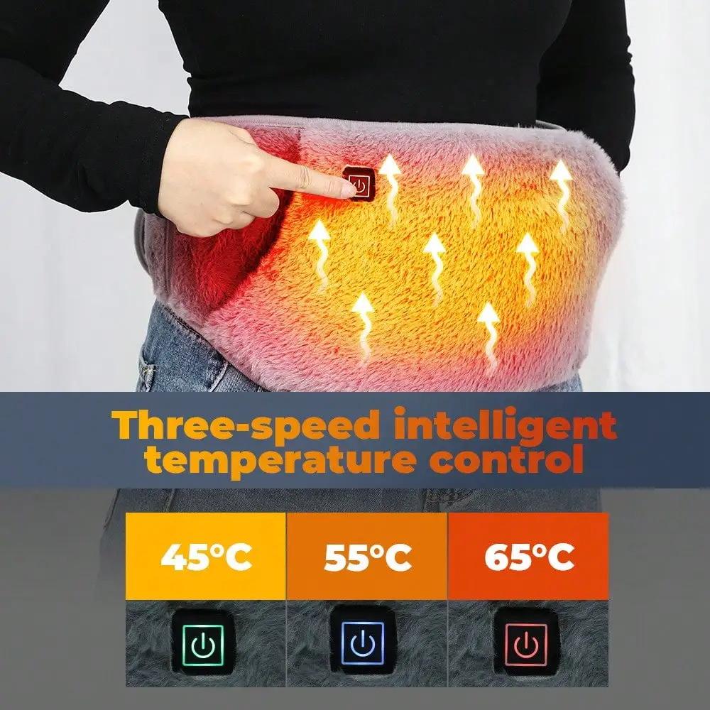 Winter Plush Heating Belt With USB Plug Electric Heating Belt, Intelligent Temperature Control, Hand Warmth, Stomach Warmth, Palace Protection Belt (Excluding Power Bank)Christmas Gifts,Hand Warmers,Gifts For Men,Stocking Stuffers