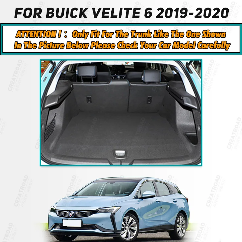 Car Trunk Mat For Buick Velite 6 2019 2020 Custom Car cargo liner carpet  Accessories Auto Interior Decoration