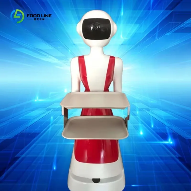 خدمة توصيل الطعام المتنقلة الذكية ذاتية القيادة في الأماكن المغلقة، مطعم الروبوت البشري
