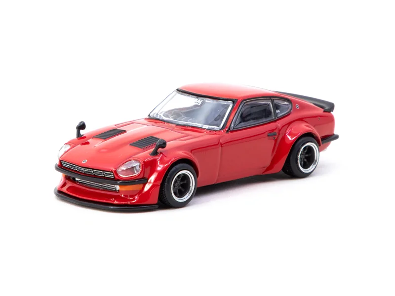 Tarmac Works 1:64 Fairlady Z S30 Widebody Red إصدار خاص 2025 مجموعة نماذج سيارة مصبوبة مصغرة #1