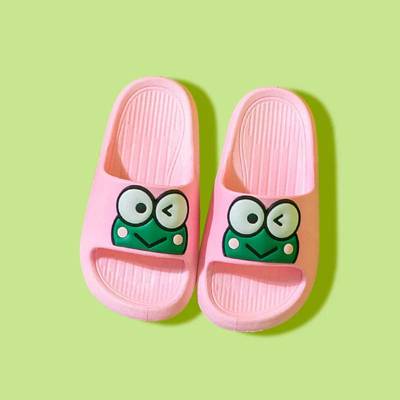 Summer Children\'s Slippers Fashion Toddler Kids Cartoon BearBeach Outdoor Boys Girls Cute Soft Sole Non-Slip Bathroom Home Shoes