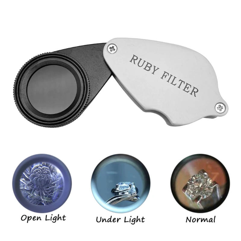 Upgraded Filter Jadeite FilterJewelers Loupe Identification Tools Pocket Size Lightweight Loupe Durable- Dropsale