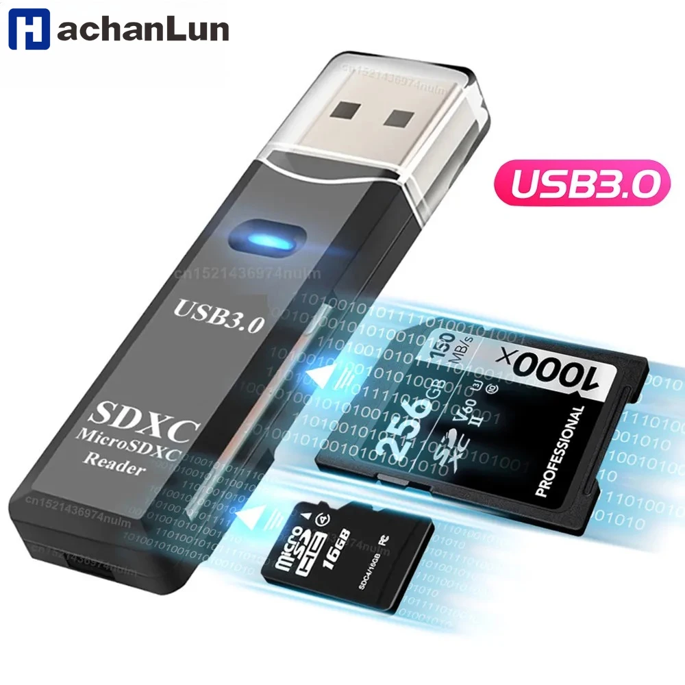 2 in 1 TF SD Card Reader USB 2.0 USB 3.0 Memory Card Adapter Smart Cardreader Convertor for PC Laptop Accessories