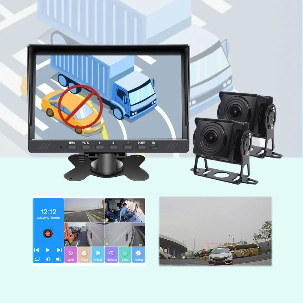 حافلة شاحنة سيارة كاميرا مركبة كشف النقطة العمياء كاميرا المشاة تنبيه السلامة تحذير نظام BSD كاميرات مقاومة للماء #3