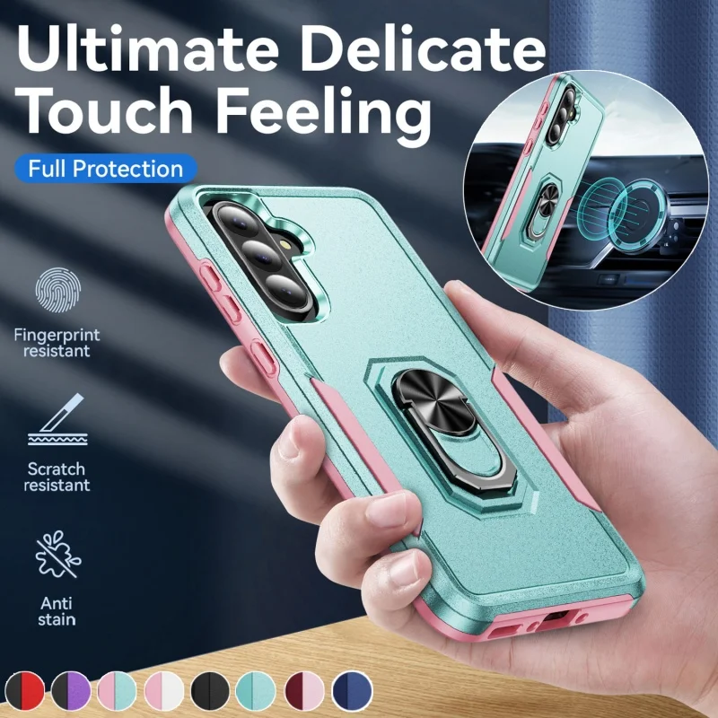 

Armor Shockproof Case for Samsung Galaxy A56 A36 A26 A16 A55 A35 A15 A54 A14 A73 A53 A13 A52 A12 Ring Stand Duty Anti-Drop Cover