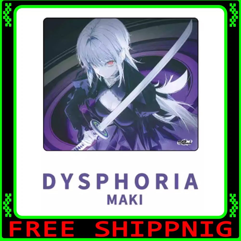 

Стеклянный коврик для мыши DYSPHORIA MAKI, гладкий и быстрый, с смазывающим слоем, для TTK, APEX, CSGO, Valorant, аксессуары для ПК, подарки