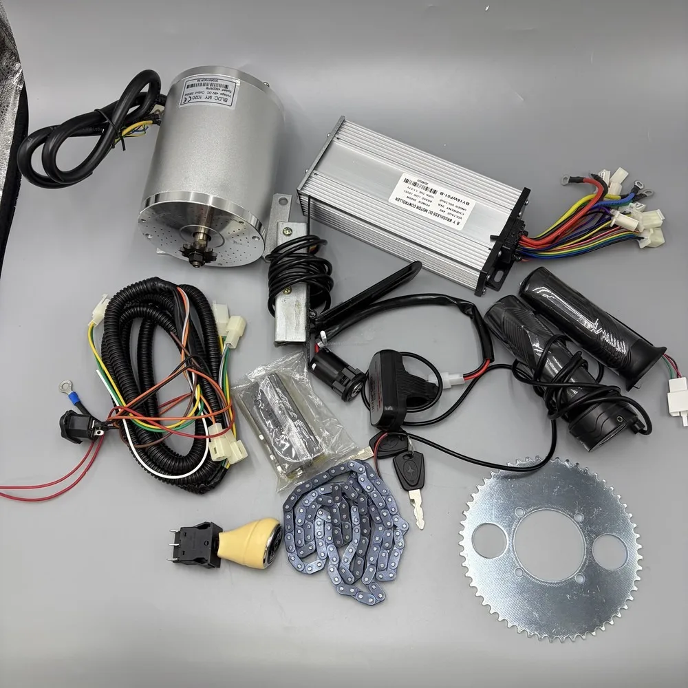 72V 3000W Electric Brushless DC Motor 6500RPM IP54 with Controller Conversion Kit High Speed for E-Bike Scooter
