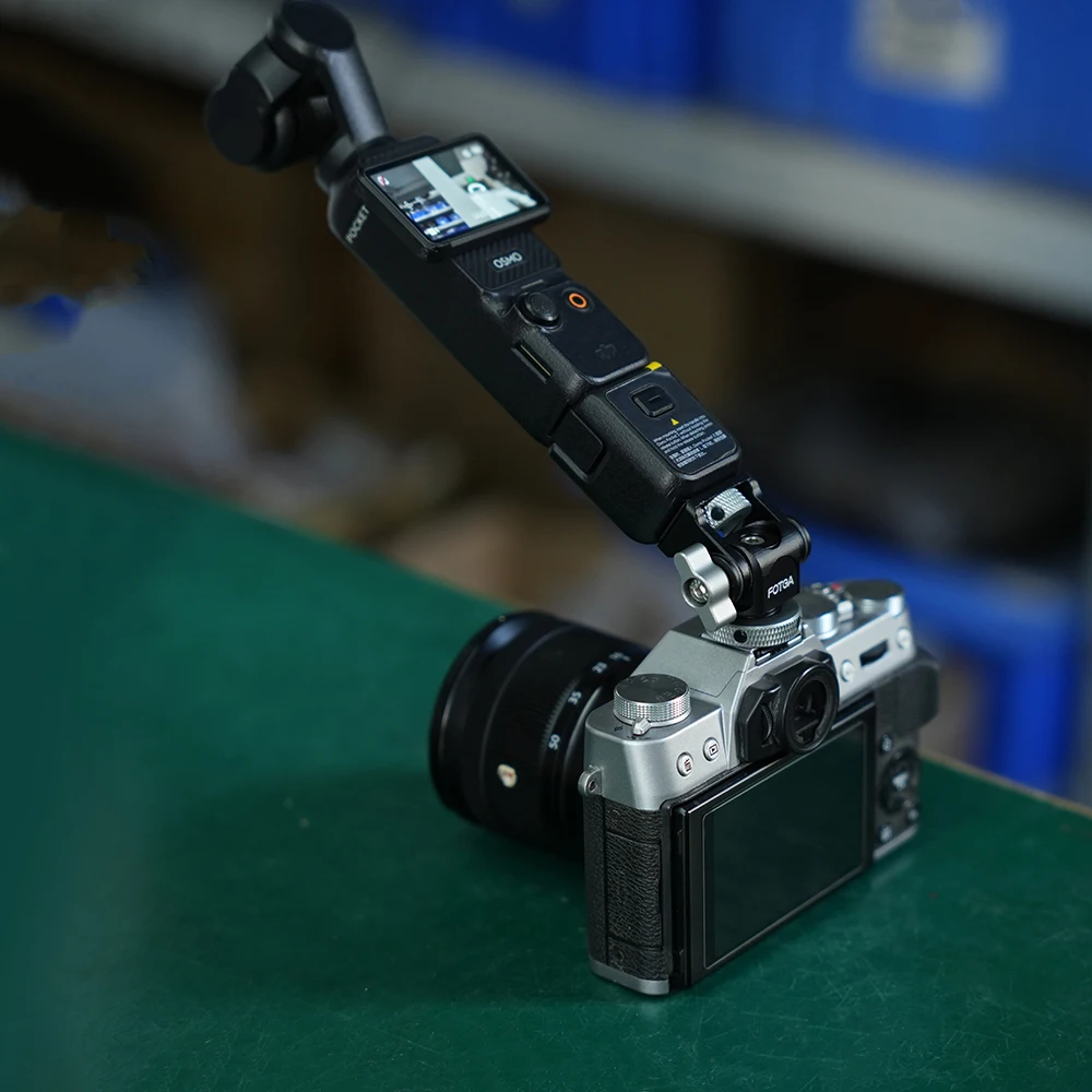 FOTGA Käfig für Pocket 3/4/4P Erweiterungsadapter Zubehör für DJI Osmo Pocket 3 Aluminium-Schutzkäfig Metallhalterungsadapter – Detail 7