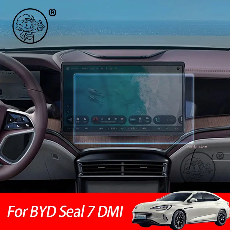 

For BYD Seal 7 DMI SEAL 07 DMI 2025 2026 Car GPS Navigation Screen Protector Auto Interior Tempered Glass Protective Film