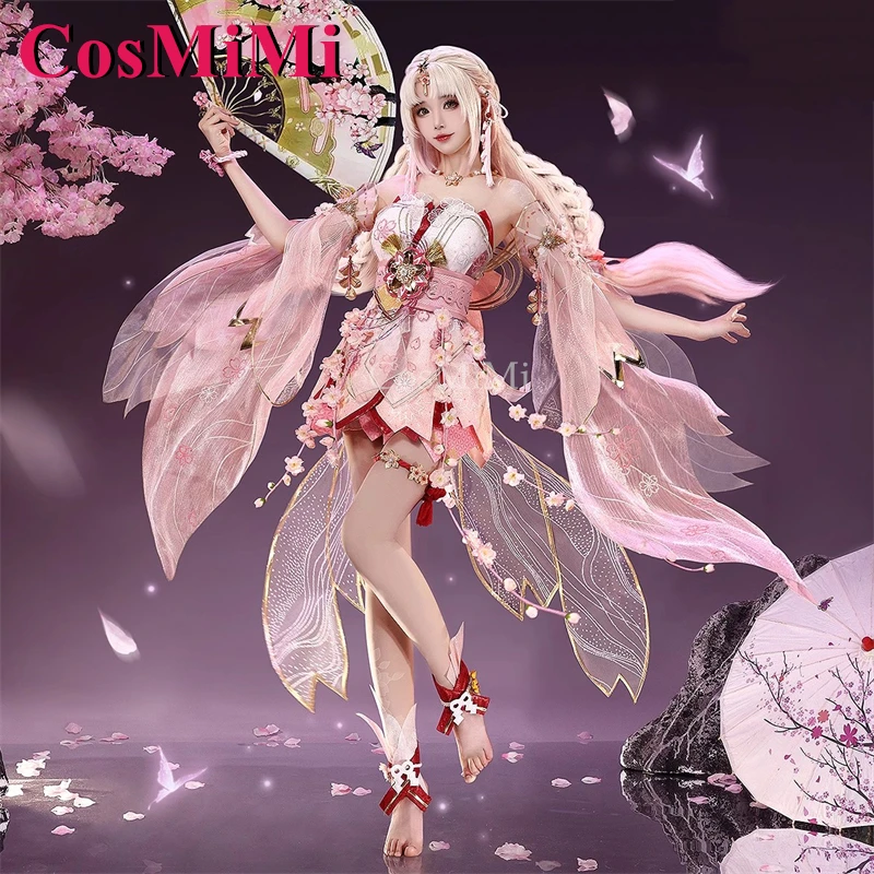 CosMiMi Game Naraka:Bladepoint Kurumi Cosplay Costume Goddess Of Clouds Gorgeous Formal Dress Carnival Party Role Play Clothing