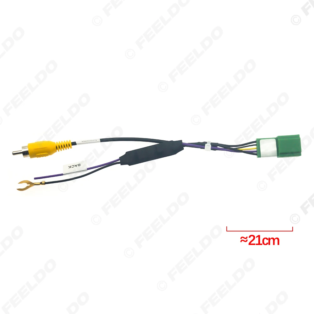 LEEWA Car Parking Reverse Wire Adapter 10Pin Male Car Camera Video Plug RCA Cable For Suzuki (08-19) Radio Dash Frame #CA2925