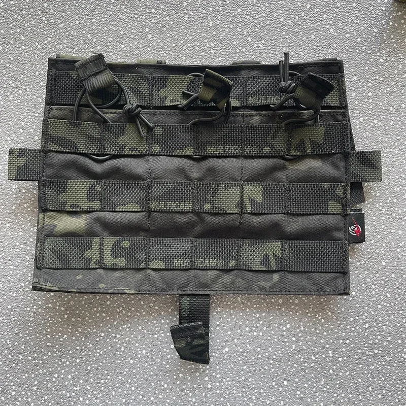 Multicam Magazine Pouch Tactical Vest Front Plate Mag Bag Airsoft Detachable Triple Molle Pouch Accessories view 2