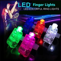 30/50/100Pcs LED Finger Lights Color Finger Flashlights Light Up Toys for Kids Birthday Christmas Halloween Party Favors