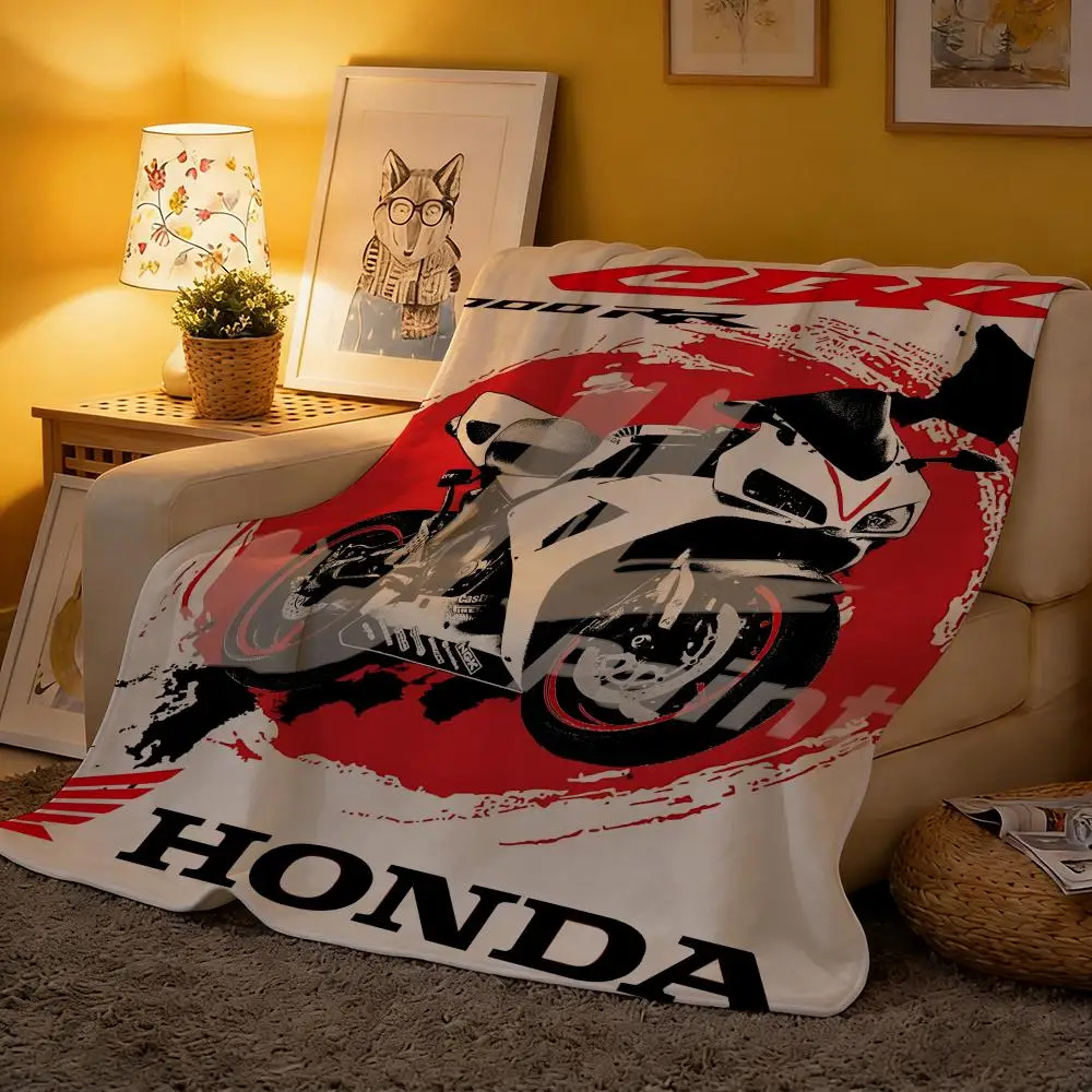 

Vehicle H-Honda CBR1000RR Throw Flannel Blanket Suitable for Sofas Beds Offices Travel, Camping Chairs