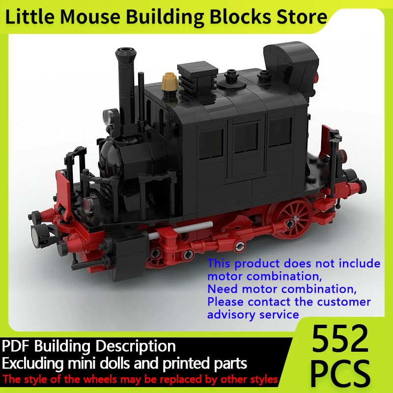 

City Car Model MOC Building Bricks BR 98.3 Steam Locomotive Modular Technology Gifts Holiday Assemble Children Toys Suit
