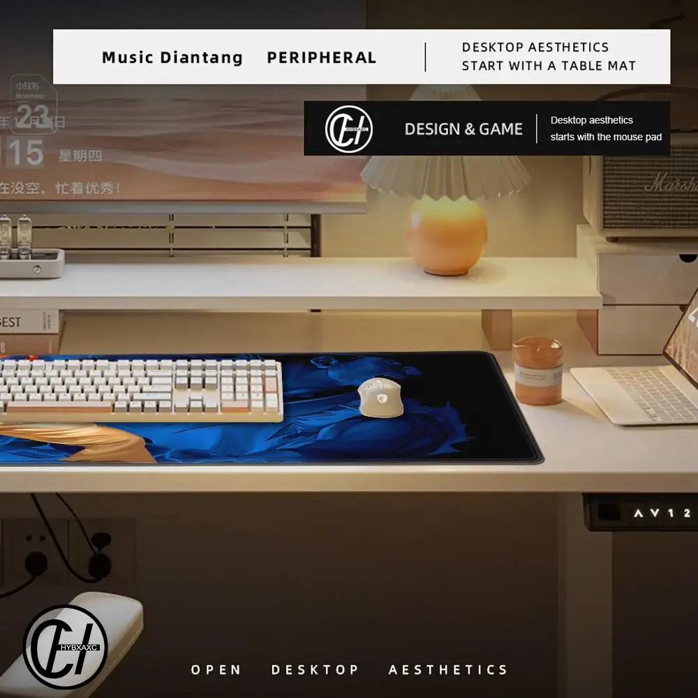 Mouse Pad Cute HD Desk Pad Extended Gaming Keyboard Mats Large 90x40cm XXL S-street fighter Gamer Mousepad