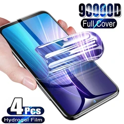 Película de hidrogel de cobertura completa, Protector de pantalla para Huawei P30, P20, P40 Lite, P50 Pro, Mate 30, 20, 40, 50, 60 Pro Lite, 4 Uds.