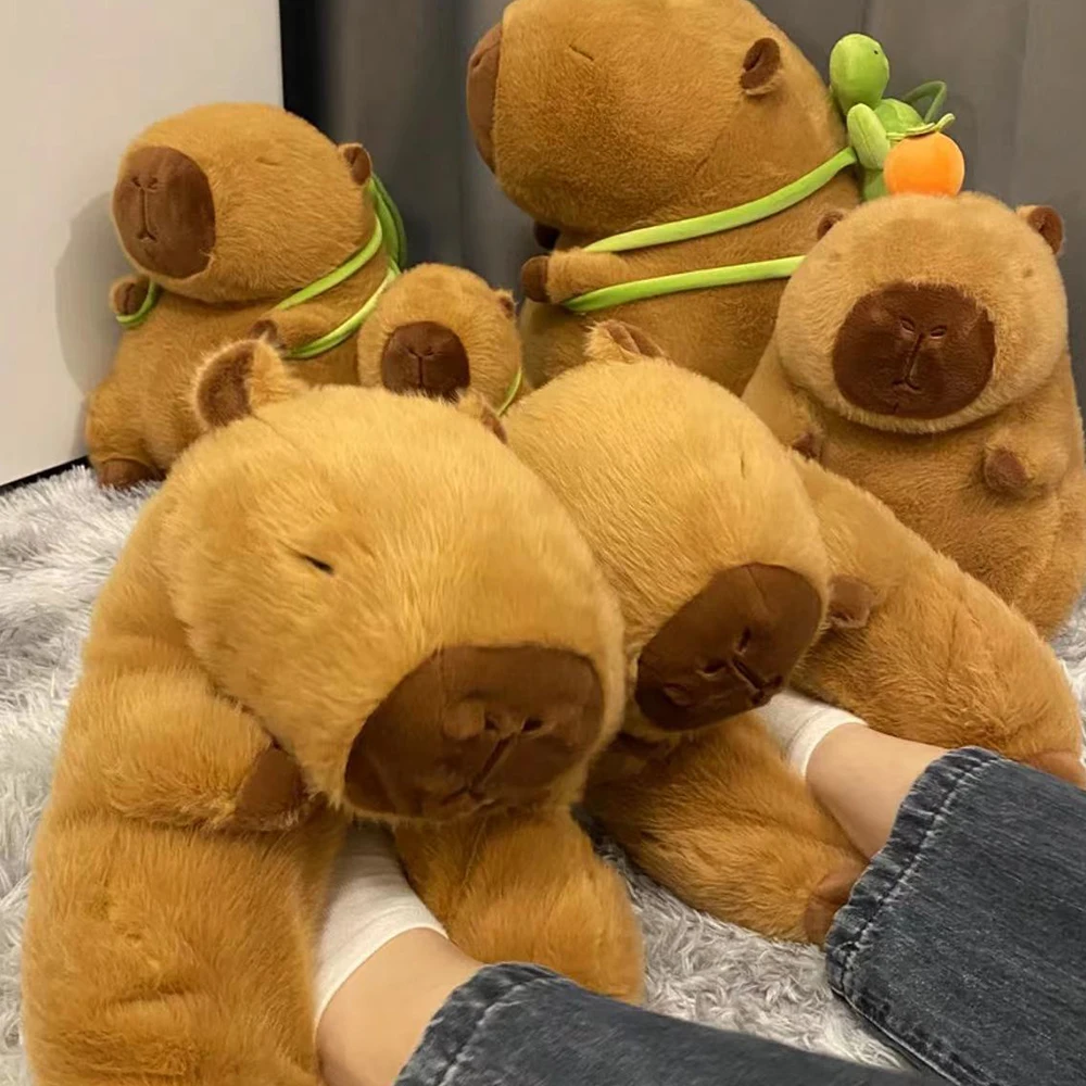 Pantofole di peluche Capybara donne cartone animato carino animali adorabili scarpe accoglienti sandali Capibara pantofole da interno giocattoli