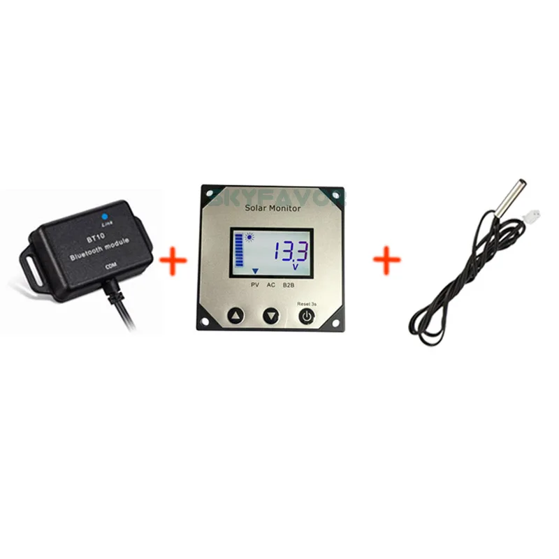 DC TO DC battery charger Accessories temperature sensor and BT module Mobile APP Connection and display screen