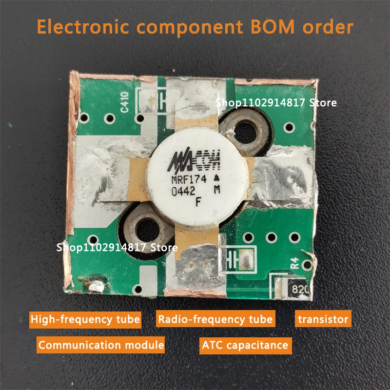 MRF174 original power transistor high-frequency tube microwave tube RF tube power amplifier module ATC capacitor