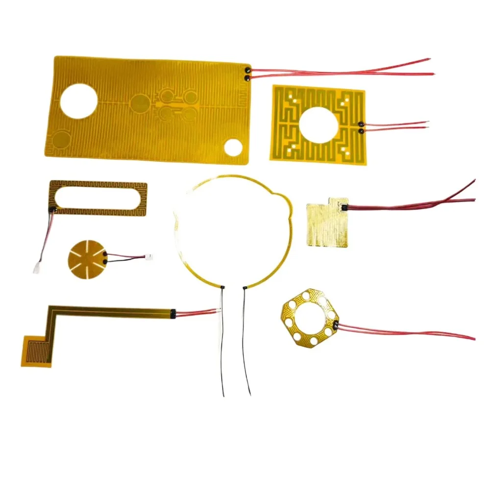 5 8 10 12 15 20 24 25 30 35 40 mm PI Film Heating Element Polyimide Electric Adjustable Temperature Flexible Film Constant Plate