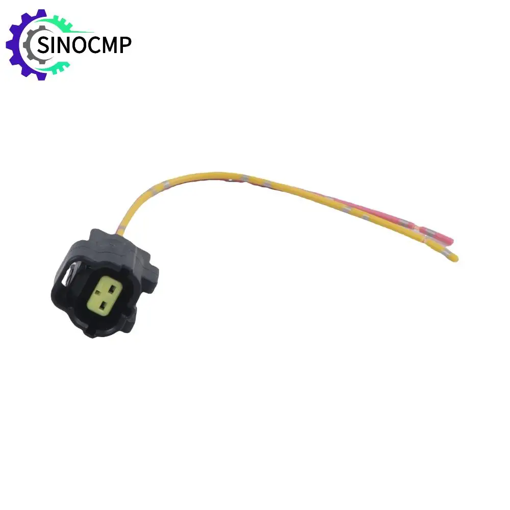 

Solenoid Valve Harness Plug Connector W/ 2 Lines for Kobelco SK-6E SK-6E SK200-6E SK480LC-6E SK-8 Excavator Cables Adapter