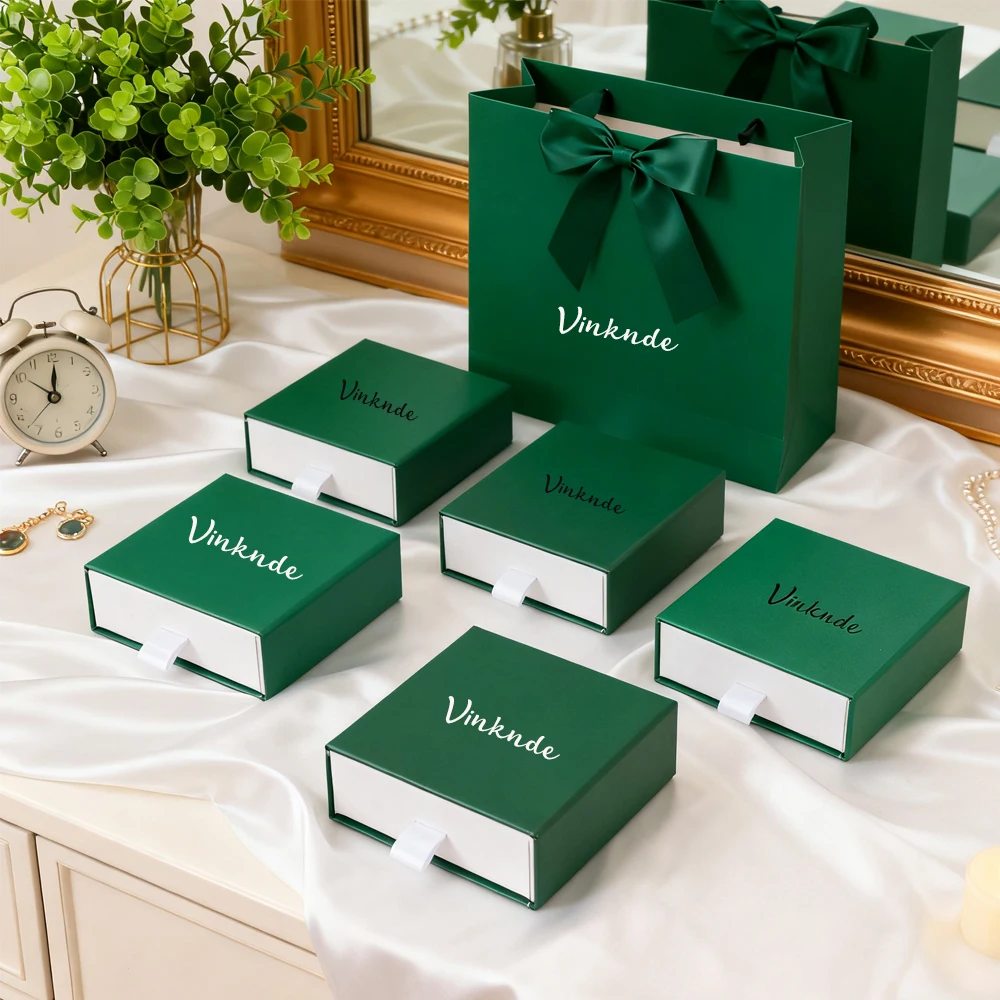 

Роскошный логотип, роскошный ящик для ювелирной бумаги, коробка для колец, серег, подвески, браслета, жемчужное ожерелье, коробки-гвоздики с белой губкой