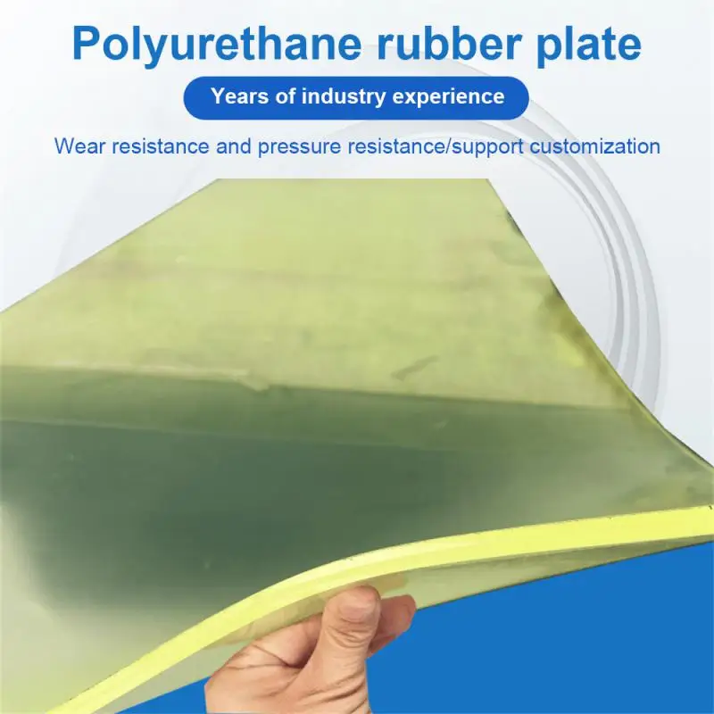 100x100x5mm Polyurethane Square PU Plate Mold Wear-resistant Buffer Rubber Plate Die Cutter Plate Protective Plate