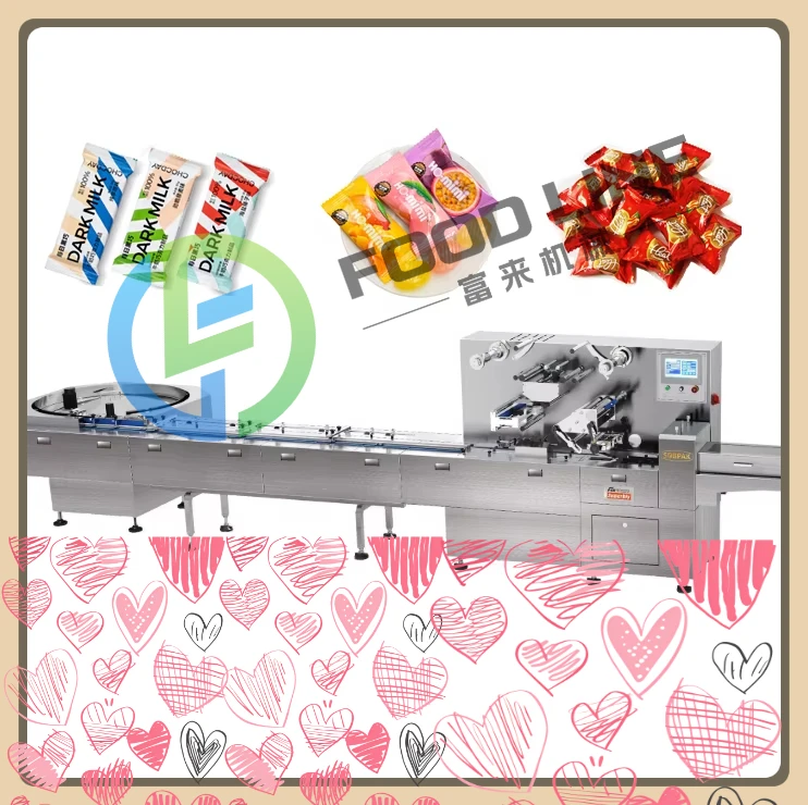 Automatic Food Packing Machine Small Cotton Candy Wrapper for Cones Bulk Packaging Commercial Use Durable Design