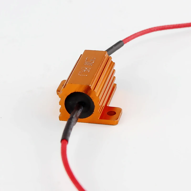 2/4 PCS 25W 50W Car LED Canbus Decoder 8ohm 6ohm Load Resistors for Automobile Turn Signal Lantern License Plate Lamp Resistance