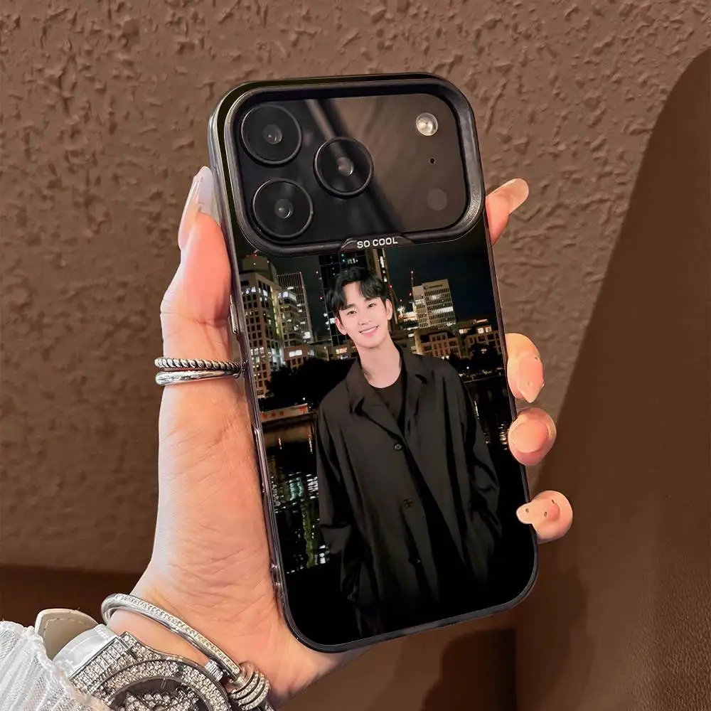 Etui na telefon iPhone 13,16,15,14,17,12,11,Pro,Max,Plus,E,Air,Mini Kim S-Soo-hyun Aktor Czarne Etui Tpu