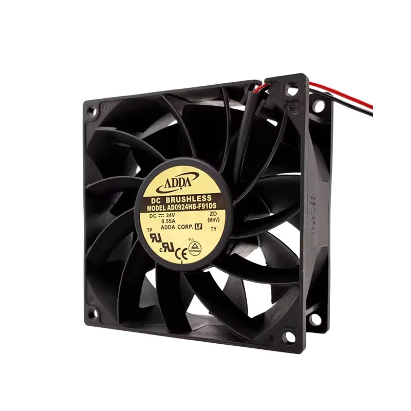 ORIGINALE AD0924HB-F91DS 24V 0,55A 9038 90*90*38mm NUOVO RADIATORE VENTOLA DI RAFFREDDAMENTO