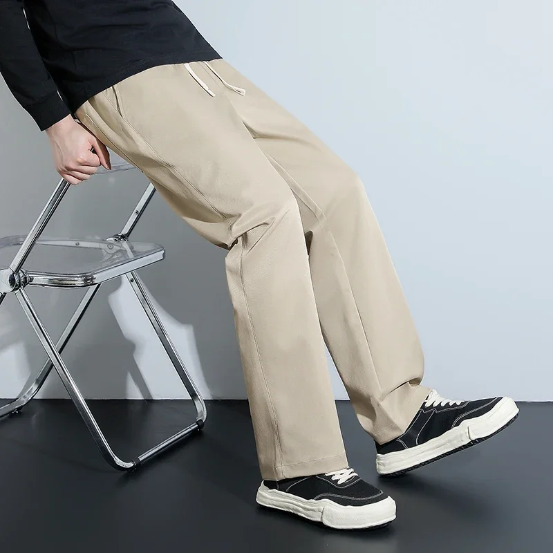 Outdoor Hiking Mountaineering Plus Size Casual Straight Leg Pants Seasonal Trend Straight Leg Drawstring Sports Long Pants Men's