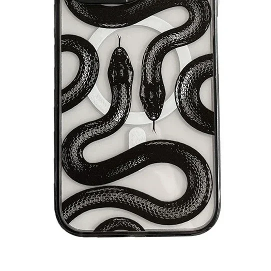 

Snake MagSafe Phone Case Cover for IPhone 11 12 13 14 15 16 Pro Max Case for IPhone 16 Pro Max