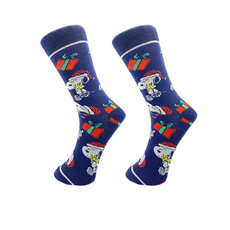 1 Pair Snoopy Anime Socks Cotton Socks Adult Socks Men's Women's Cartoon Sports Socks Stylish Mid Calf Pattern Socks Gift