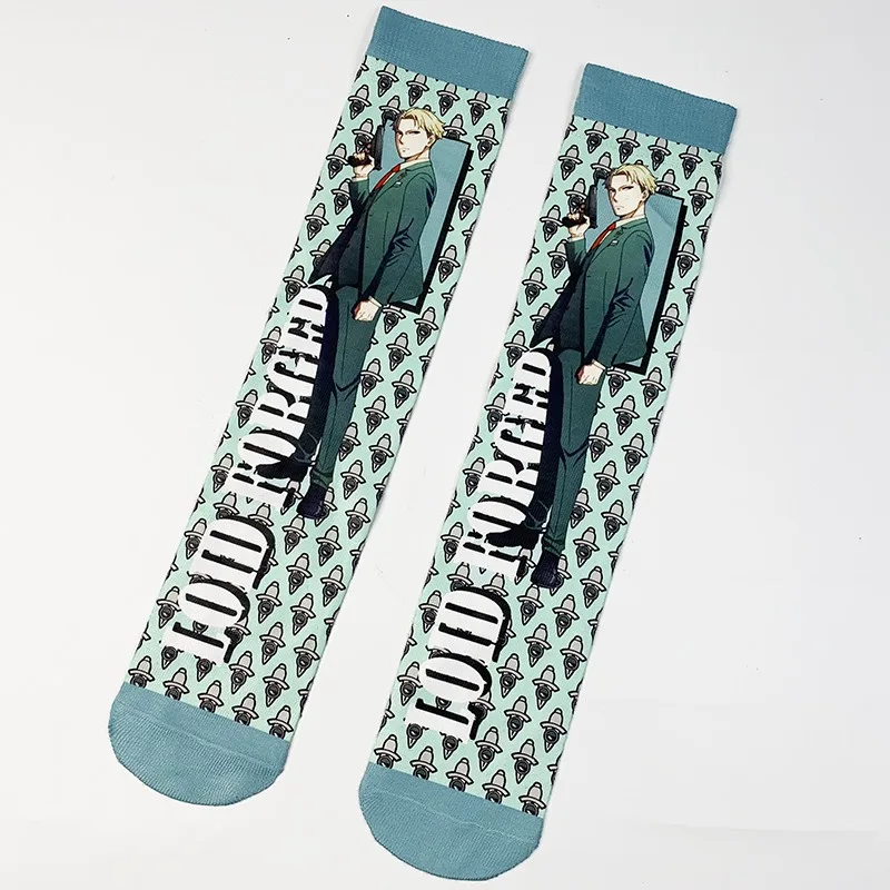 Japanischer Anime SPY×FAMILY Kawaii Cartoon gemusterte Socken Anime Merchandise kleines Geschenk