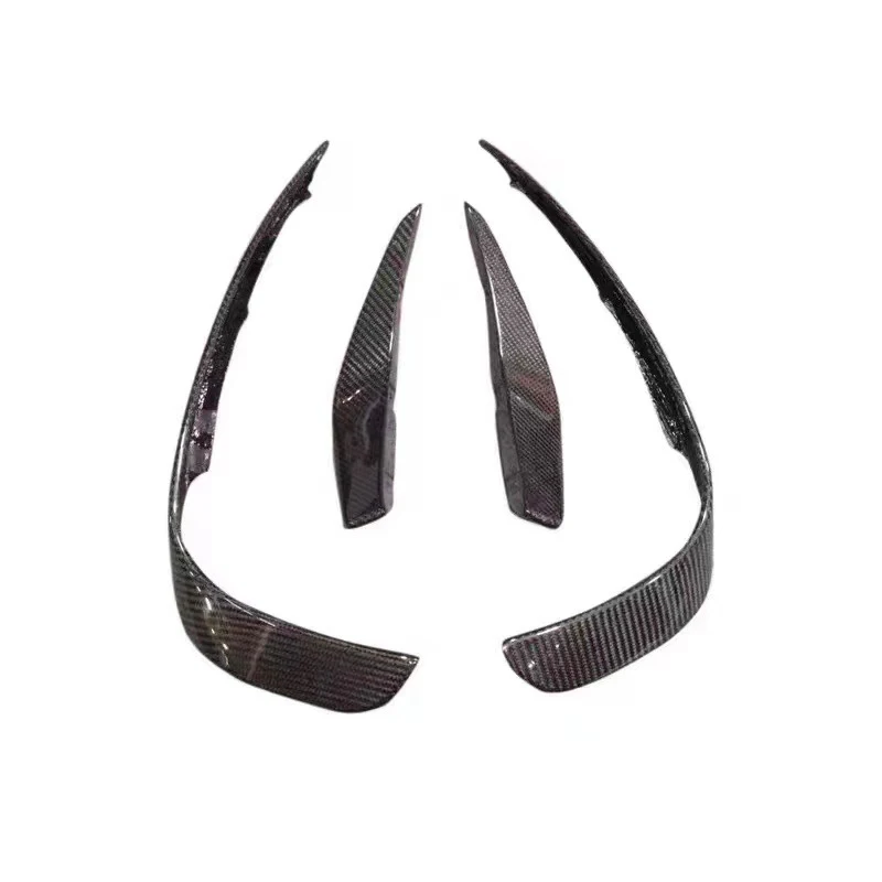 Car Front And Rear Bumper Wind Knife Blade For Mercedes GLA Class X156 GLA200 260 GLA45 AMG 2013-2018 Carbon Fiber Materials