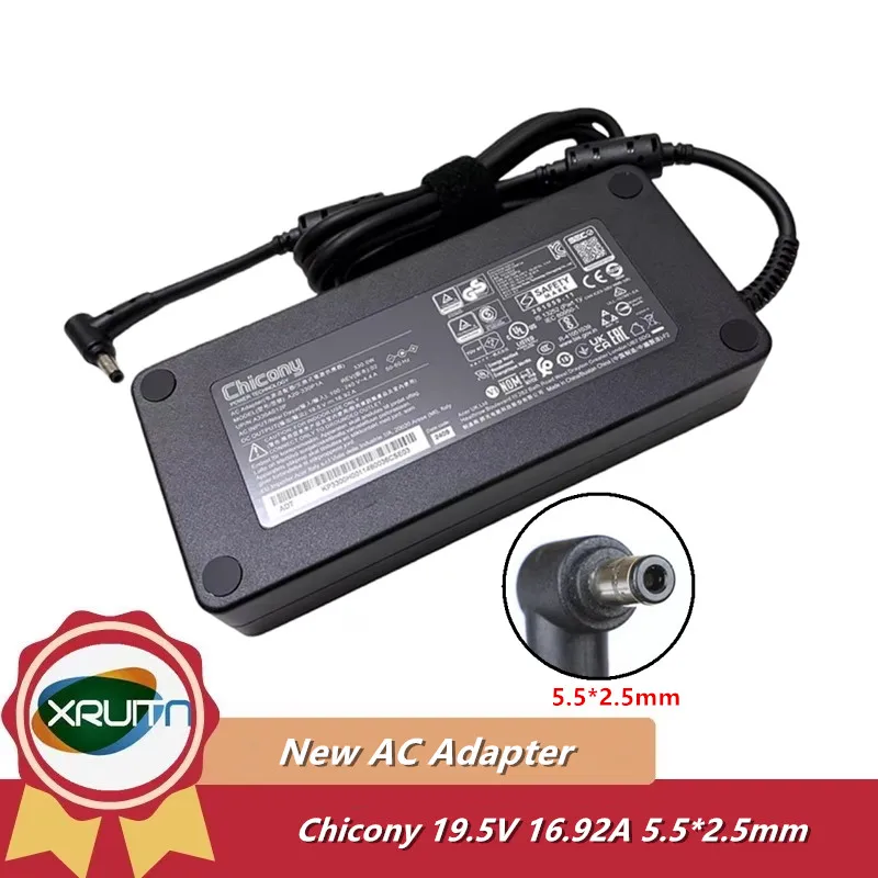 

Chicony A20-330P1A 19.5V 16.92A 330W AC Adapter for Medion Erazer Beast X30 Predator Helios 300 N20C11 N22C3 Laptop Charger