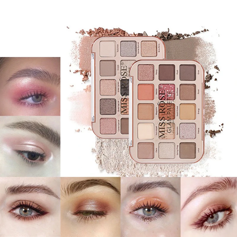 15 Color Eyeshadow Tray Pearl Gloss Matte Powder Delicate Long-lasting Waterproof Attractive Sexy Eye Makeup