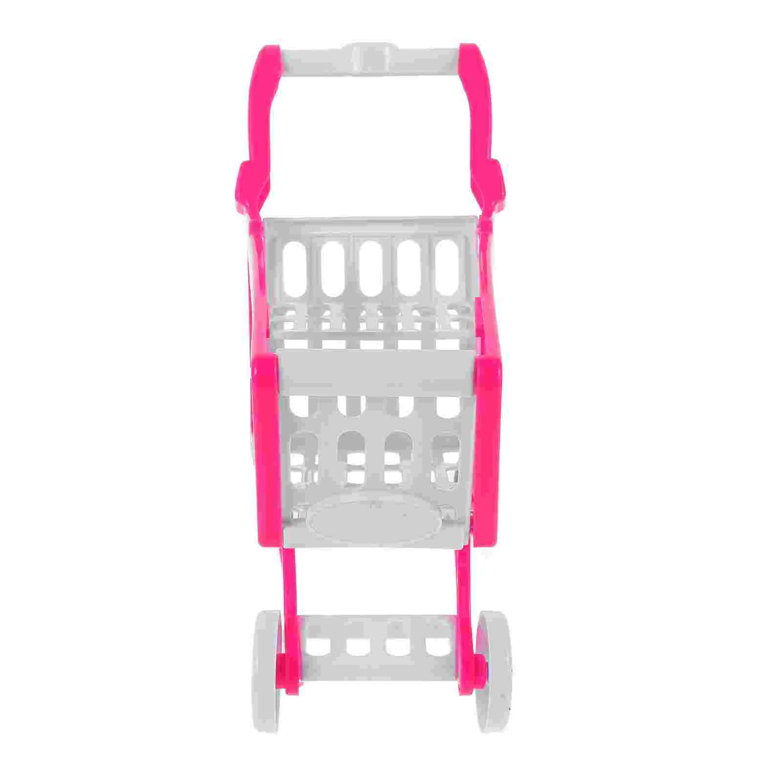 Gemonteerd mini-winkelwagentje Speelgoed Kinderwagens Mand Plastic trolley voor 2-jarige supermarkt