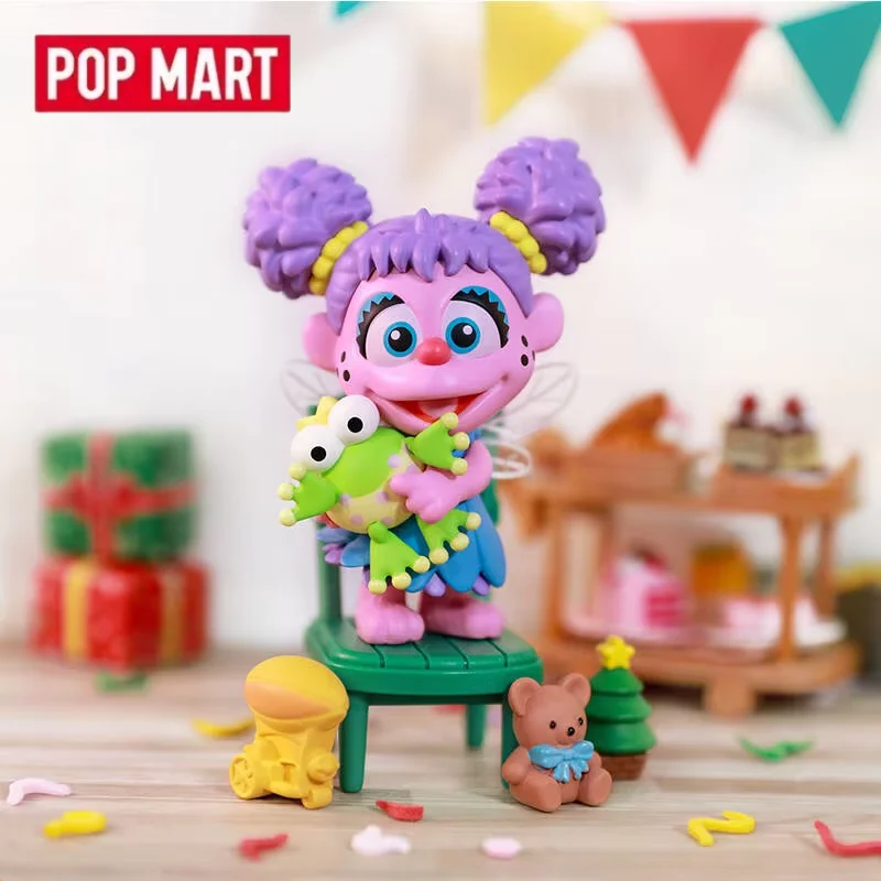 POP MART Sesame Street Party Series Scatola cieca Giocattoli Kawaii Anime Action Figure Decorazione del desktop Scatola misteriosa a sorpresa Borsa cieca