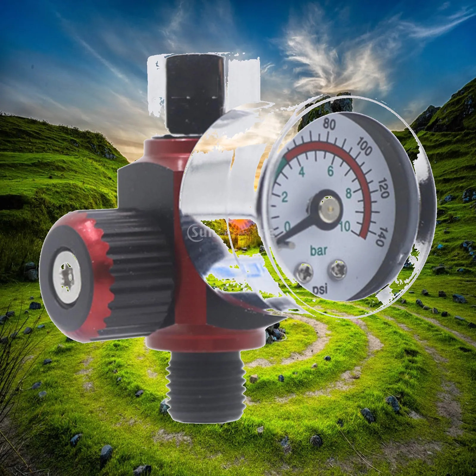 Spray Air Pressure Regulator Accessories Pneumatic Tool 0 to 140 PSI