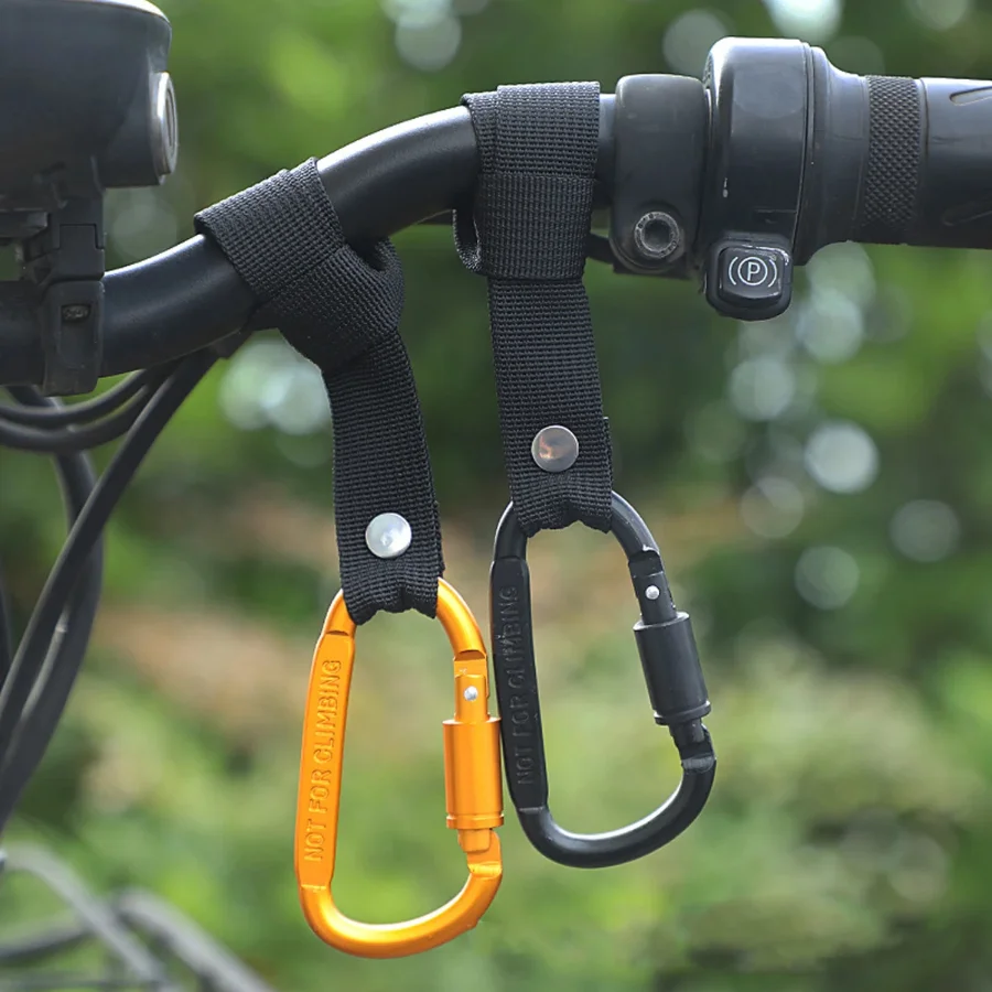 Motorcycle Electric Scooter Hook Front  Aluminum Alloy Handlebar Hook for Bicycle Handlebar Clip No-Drill Hook Black