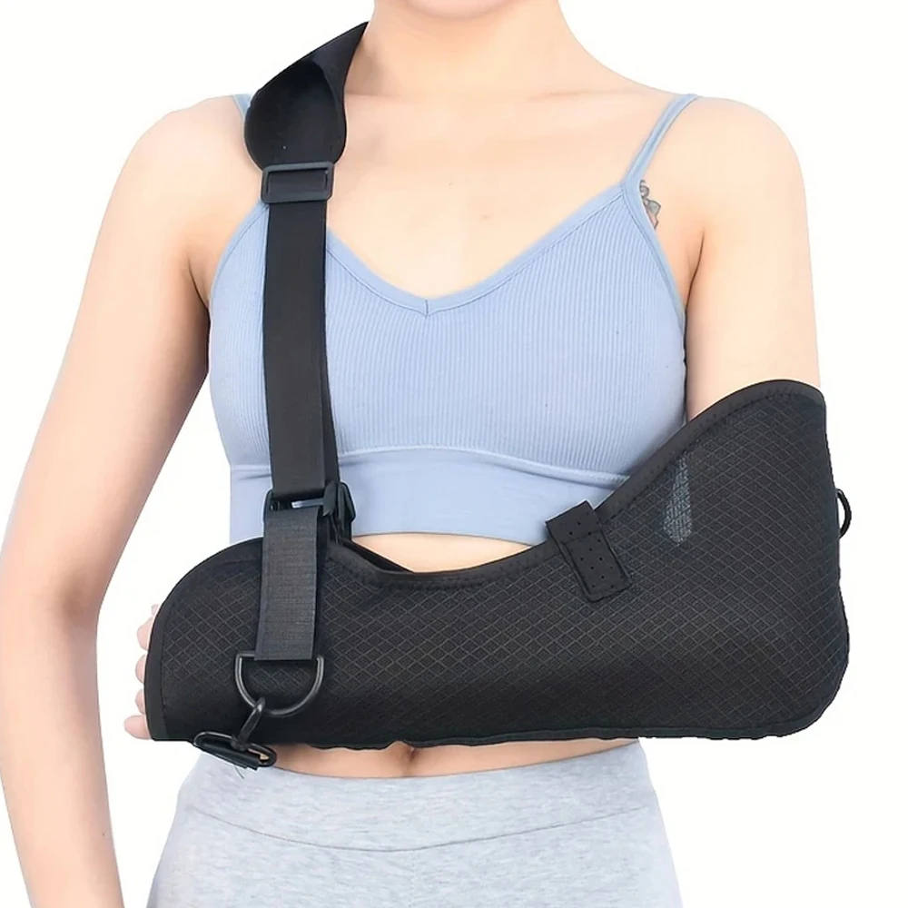 

Регулируемый дышащий ремень на руку, универсальный поддерживающий плечевой ремень, иммобилайзер, ремни для поддержки запястья, локтя, предплечья, 1 шт.