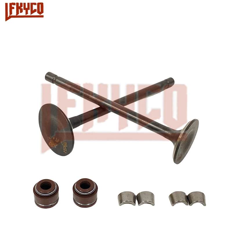 Motorcycle Exhaust Valve Inlet Intake Stem Oil Seal Kit for Suzuki AN125 Burgman125 VS125 UA125 HJ125T-7 HS125T 4-Stroke Scooter