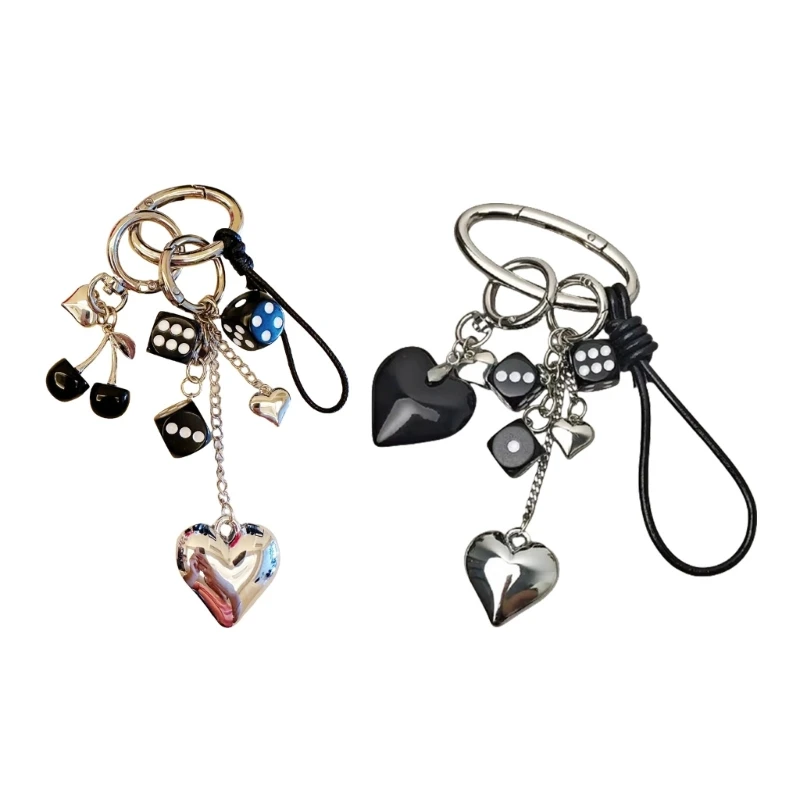 

Novelty Dices Keychain Accessory Present for Trendsetters and Bag Enthusiasts