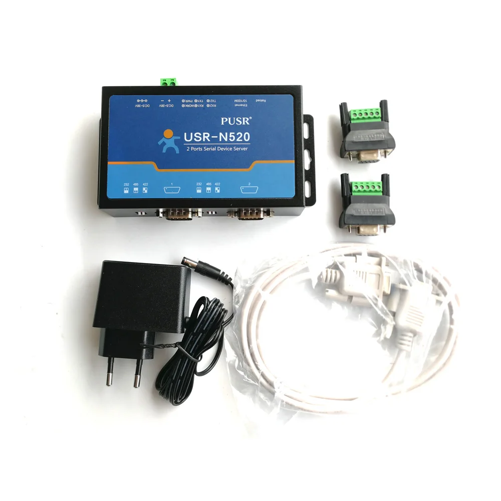 USR-N520 Serial RS232 RS485 to Ethernet TCP/IP Converter with Modbus RTU to TCP and Web Server