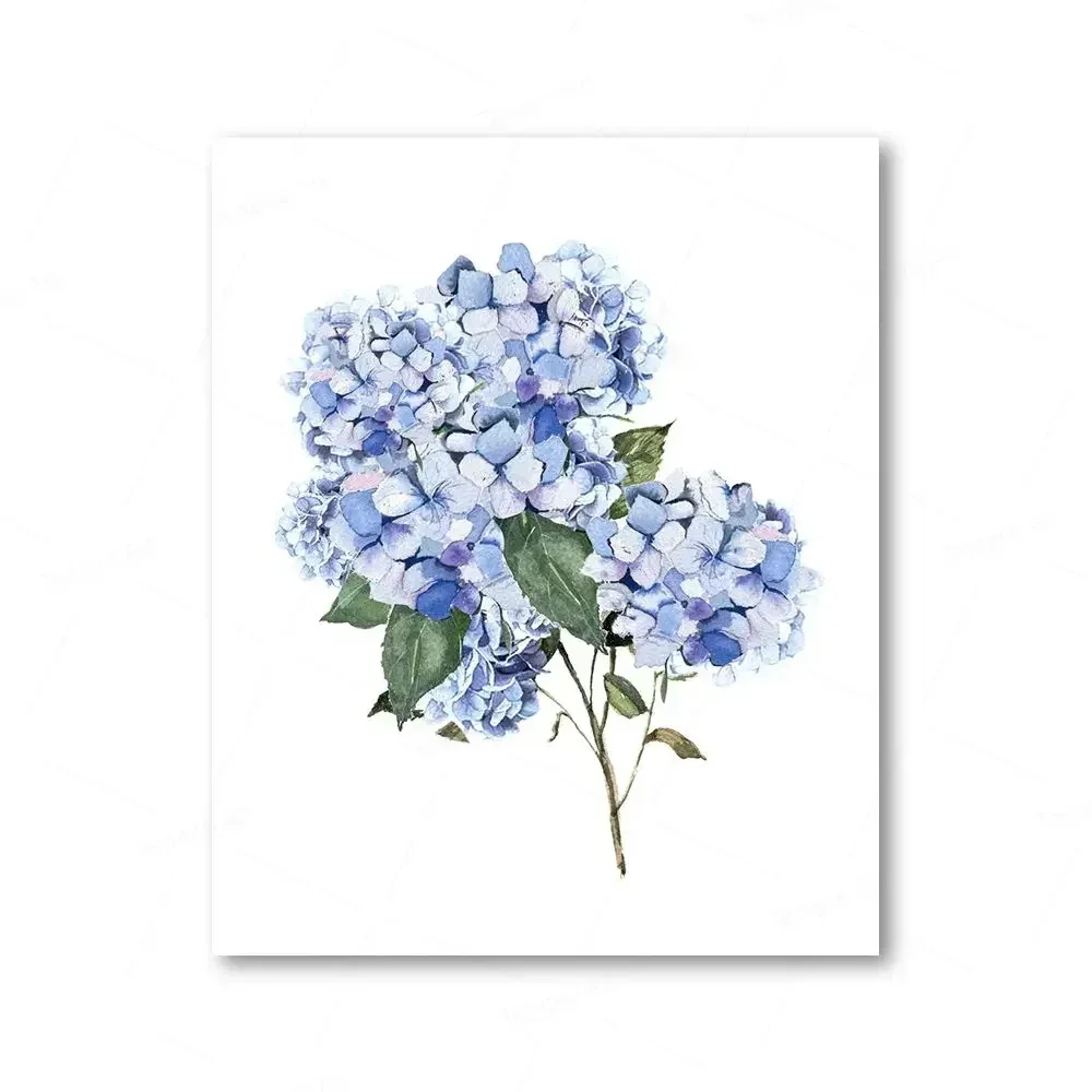 الحد الأدنى أنيقة المائية البرية الفن الأزرق القزحية الكوبية جدار الفن Canva الملصقات يطبع ديكور غرفة المنزل